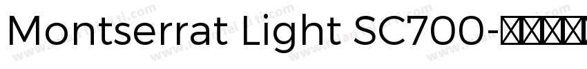 Montserrat Light SC700字体转换